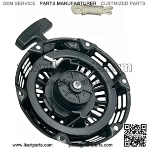 GX160 Recoil Starter w/Pull Cord for Honda GX120 GX200 4 5.5 6.5 HP Pull Start Assembly Replacement Black 28400-Z0T-003ZA