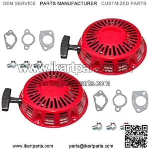 2 Pack Pull Recoil Starter Compatible with Honda GX340 GX390 GX420 GX620 GX670 Harbor Freight Predator 420cc Engine Power Equipment