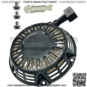 212 Ct200u Recoil Pull Starter w/Pull Cord for Honda Clones Generator Coleman Champion 159cc 196cc 212cc 224cc Engine OEM Black