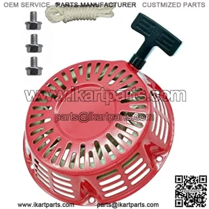 GX270 Recoil Pull Starter w/Pull Cord for Honda and Clones GX240 8hp 9hp 301cc Red