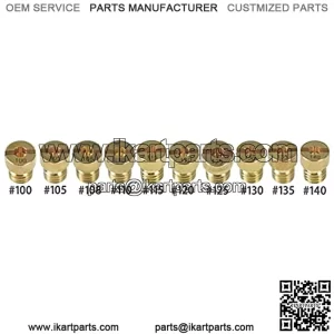 10pcs 100 105 108 110 115 120 125 130 135 140 Carburetor Main Jet Kit Fit For PWK OKO CVK Round Style Main Jet Kit