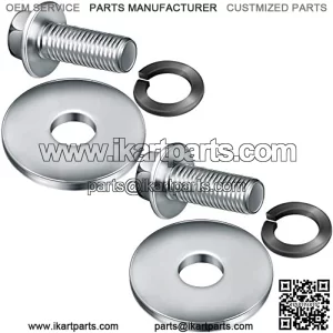 3/4 Inch Go Kart Clutch Bolt Kit Predator Engine Clutch and Lock Washer for Go Kart, Minibike and Kart Engine, Bolts for 10/12 Teeth Clutch Bolt Kit (2 Sets)