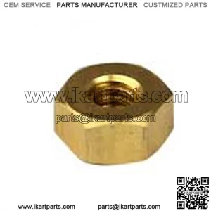 M8 HEXAGON BRASS FULL NUT