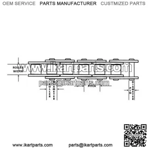 Chain - Purchase by the Foot #35, #415, #40, #41, #420, #520, #530 Pitch Chain