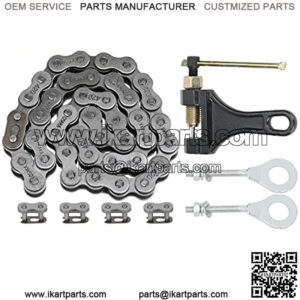 420 42Links Jackshaft Drive Chain with Chain Breaker Tensioner Adjuster for Coleman CT200U CT200U-EX BT200X Baja Warrior MB200 Trailmaster Massimo Predator 212cc 196cc 6.5hp Mini Bike Parts