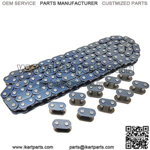 T8F Sprocket Chain With Spare Master Link for 2 Stroke 47cc 49cc Chinese Mini ATV Dirt Quad Pocket Bike Minimoto Parts Drive Chain 116 Links