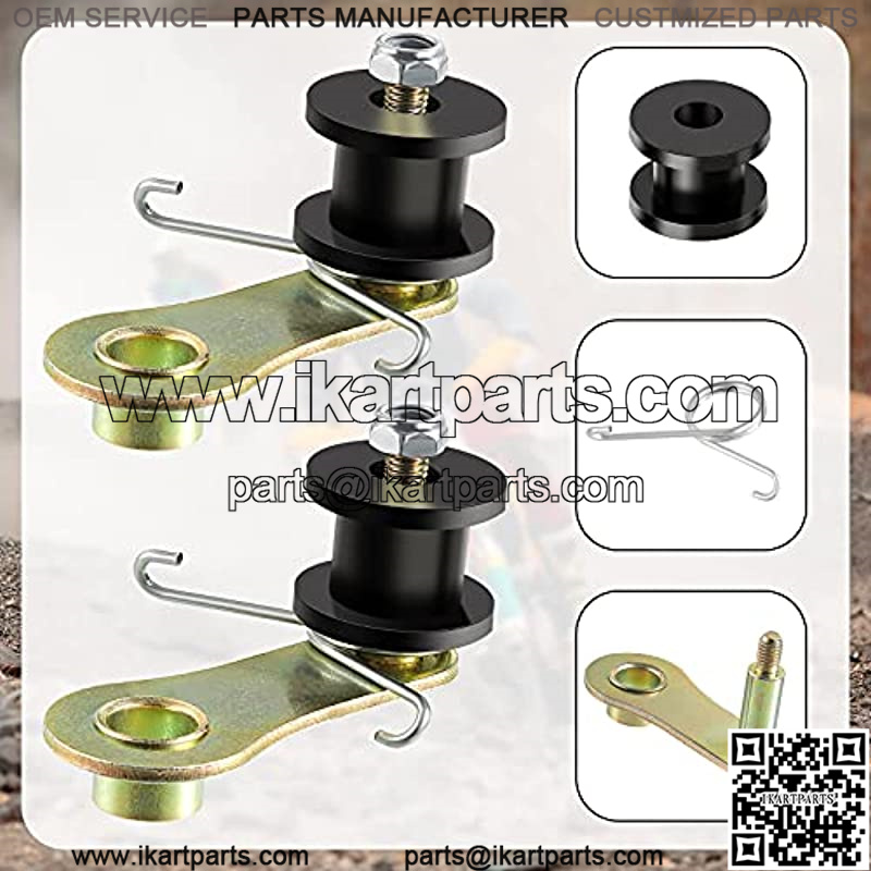 2 Pieces Chain Roller Tensioners Mini Bike Chain Tensioners Adjustable Roller Chain Tensioners Metal Chain Tension Rollers W/Spring 110 cc 125 cc 140 cc for Motorcycle Mini Bike ATV - Image 3