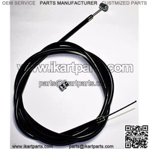 Go Kart Mini Bike Brake Cable 64" long with 3/8" barrel & Wire Stop.