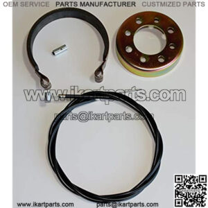 NEW Go Kart, Mini Bike Brake Band And Drum With Heavy Duty Cable.