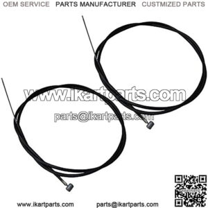 Two (2) New Aftermarket Go Kart Mini Bike Brake Cables - Hand Lever Type - 60 inch