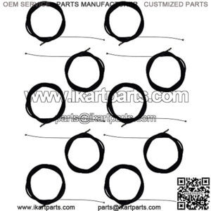 (10) 100" Aftermarket Throttle Cables for Go Kart Mini Bike ATV Replaces 19410601
