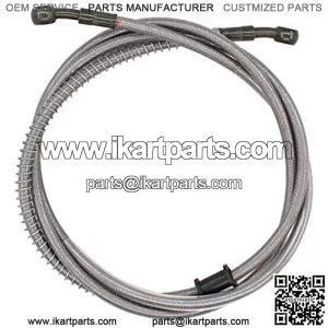 Braided Hydraulic Brake Hose 70 Inch Line Pipe Cable for Chinese GY6 Motorcycle ATV Dirt Bike Go Kart Scooter 10mm Bolt