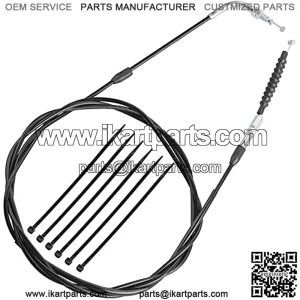 Throttle cable, 121" Throttle Cable Compatible with Go Kart 150 250cc Kazuma Kandi Roketa Gk-28a Sunl Spyder