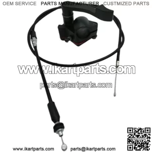 7/8 Inch 22mm Thumb Throttle Cable 46.5 Inches Handle Assembly Set for 50cc 70cc 90cc 110cc 125cc 250cc TaoTao ATV Quad Go Kart Pit Bike