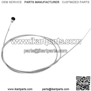 96 pulgadas Cable del acelerador, Acero inoxidable L??nea de control del estrangulador Push Pull Piezas universales Apto para accesorio de motocicleta Go Kart