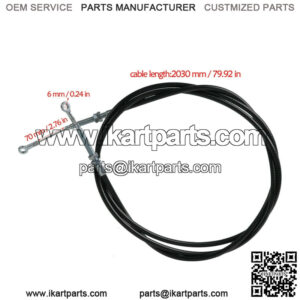 80" Rear Foot Brake Cable 70mm Travel For Chinese ATV Go Kart Quad Golf Cart