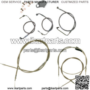 LA Choppers Cable/Brake Line Kit 15-17in. Ape Hangers LA-8006KT-16