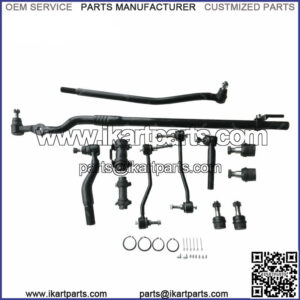 12Pcs Suspension & Steering Kit Tie Rod Drag Link Ford F250 F350 Super Duty 4WD