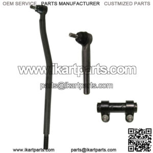 3 Pc Steering Inner Tie Rod Drag Link Kit for Ford F-250 F-350 Super Duty 4WD