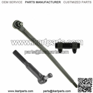 Steering Kit 3 Piece Set Drag Link Tie Rod Adjusting Sleeve Pitman Arm for Ford
