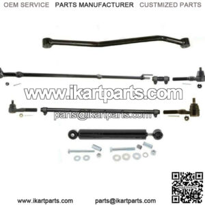 Drag Links Tie Rod RodsTrack Bar Steering 8pc Kit for Jeep Wrangler 1991-1995