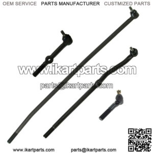 4 New Pc Steering Kit for Dodge Ram 1500 2500 1994-1997 Tie Rod End Drag Link