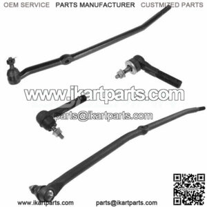 4PC Front Tie Rod End Drag Link for 2003-2008 Dodge Ram 2500 3500 4WD 1st Design