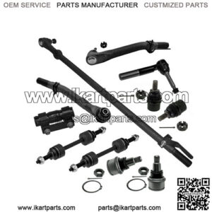 Front Steering Rebuild Kit Drag Link Tie Rod Ball Join for Ford F-450 Super Duty