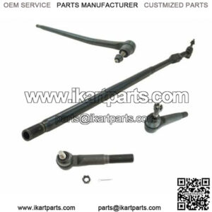 TRQ Front Inner Outer Tie Rod End Drag Link Steering Set 4pc for Ram 2500 3500