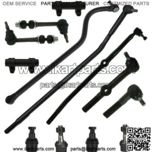 13 Steering Suspension Kit Tie Rod Drag Link Ball Joint for Dodge Ram 2500 3500