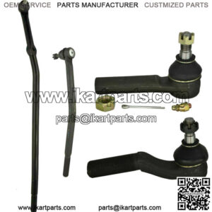 4 Pc Steering Inner & Outer Tie Rod End Drag Link 98-07 Ford E250 E350 Econoline