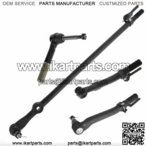 TRQ 4 Piece Kit Tie Rod End Steering Drag Link LH RH Set for Ford Super Duty 4WD