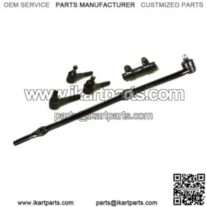 5 Pc Inner Outer Tie Rod End Drag Link Adjusting Sleeve Set for Jeep Wrangler