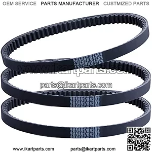 3 Pcs Go Kart Drive Belt 203591 Q4302W 30 Series Compatible with Yerf Dog Q430203W Q43103W Q43203W Manco Carter 5.56.5Kartco 7655 Rotary 12-10052 Belt Replace 3203 3002 Go Kart