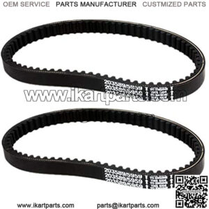 2 PCS Drive Belt Compatible with Coleman KT196 Go Kart Powersports KT196cc 4 Wheelers 196cc 6.5HP Gokart Buggy Mini Bike