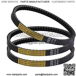 139QMB 1P39QMB Kevlar Drive Belt Replace NO.669-18-30 Compatible With GY6 49cc 50cc?? Roketa Baja Tank Jmstar Taotao Jonway Vespa Chinese Scooter Moped ATV. (3)