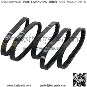 5 PCS Asymmetrical Torque Converter Belt for Mini Bike Go Kart 30 Series Replacement Belt Professional Go Kart Accessories