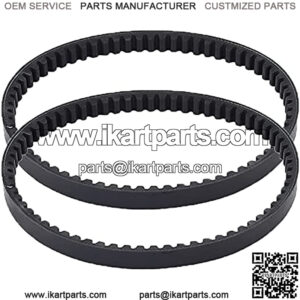 2pcs 729 17.7 30 Racing Drive Belt Compatible with 4-stroke 49CC 50CC 80CC GY6 139QMB Moped Scooter Motorcycle ATV GO KART 729-17.7-30