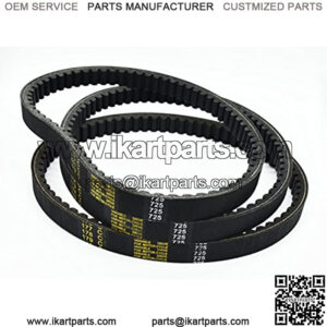 Go Kart Drive Belt 725 Fit for 30 Series Torque Converter- 3pc Set (3 Belts)