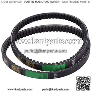 Go Kart Drive Belt 2 x Drive Belt Clutch Belt Replaces for Hammerhead 80T and TrailMaster Mid XRX Go-Karts 9.100.018-725