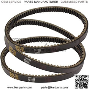 3pcs Gokart Drive Belt Compatible with Yerf Dog 203591 Q430203W Q43103W Q43203W Manco Carter 5.5hp 6.5hp 203591A 203591B 203591C Tecumseh Kartco 7655 Rotary 10052 Comet 30 Series Units Go Kart