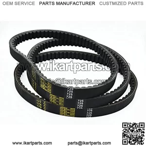 Go Kart Drive Belt 725 Fit for 30 Series Torque Converter- 3pc Set (3 Belts)