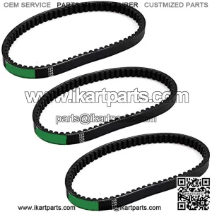3pc Drive Belt Hammerhead 80T Mid XRX Mud Head Go Kart 6.5HP Engine 9.110.018-9.100.018-725