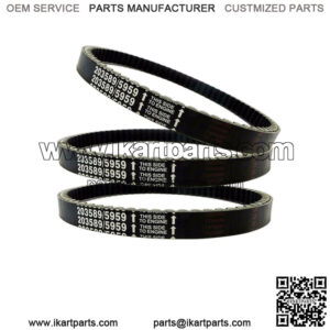 3PC 30 Series Go Kart Cogged Torque Converter Drive Belt 203589-3 For Comet 5959