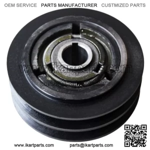 25.4mm 1" centrifugal clutch Double 'B' profile 138mm V pulley 19hp 2B138-25.4-54mm (Black)