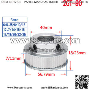 2a belt type heavy duty clutch pulley 25mm bore for go kart