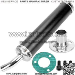 22mm Universal Motorcycle Exhaust Pipe for Motorcycle Pit Dirt Bike Motorized Bicycle Chinese Atv ct100u Mini Bike Go-kart Street Scooter Mini Moto