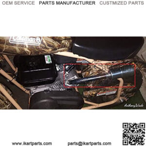 Exhaust with Muffler for: Coleman Powersports CT200U 196cc/6.5HP Gas Mini Bike.