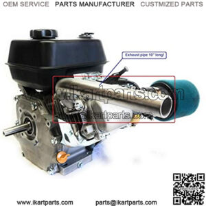 Exhaust Pipe 10" for Predator 212cc, GX160, GX200. Go Kart & mini bikes