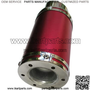 High Performance Exhaust System Muffler for GY6 50cc-400cc 4 Stroke Scooters ATV Go Kart (Red)